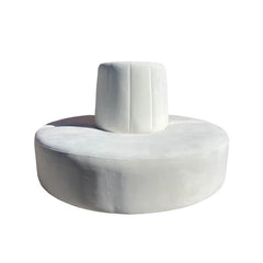 Skyler Round Sofa - White RENTAL