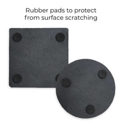 Set of 4 Square Slate Coasters