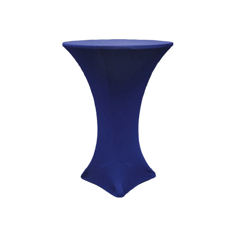 Elegant Blue Spandex Cocktail Table Cloth