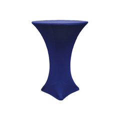 Elegant Blue Spandex Cocktail Table Cloth