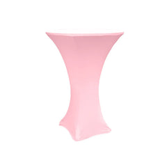 Elegant Pink Spandex Cocktail Table Cloth