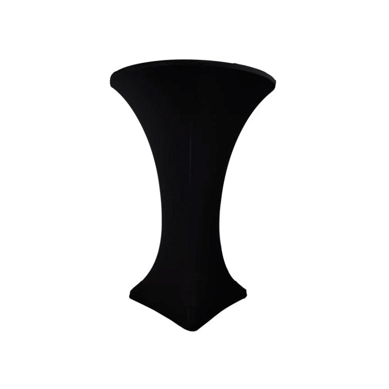 Elegant Black Spandex Cocktail Table Cloth