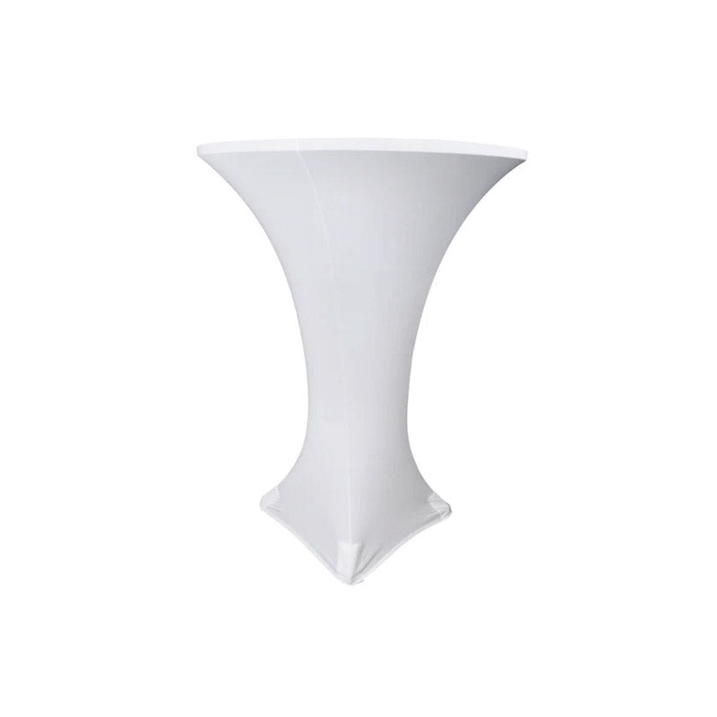 Elegant White Spandex Cocktail Table Cloth