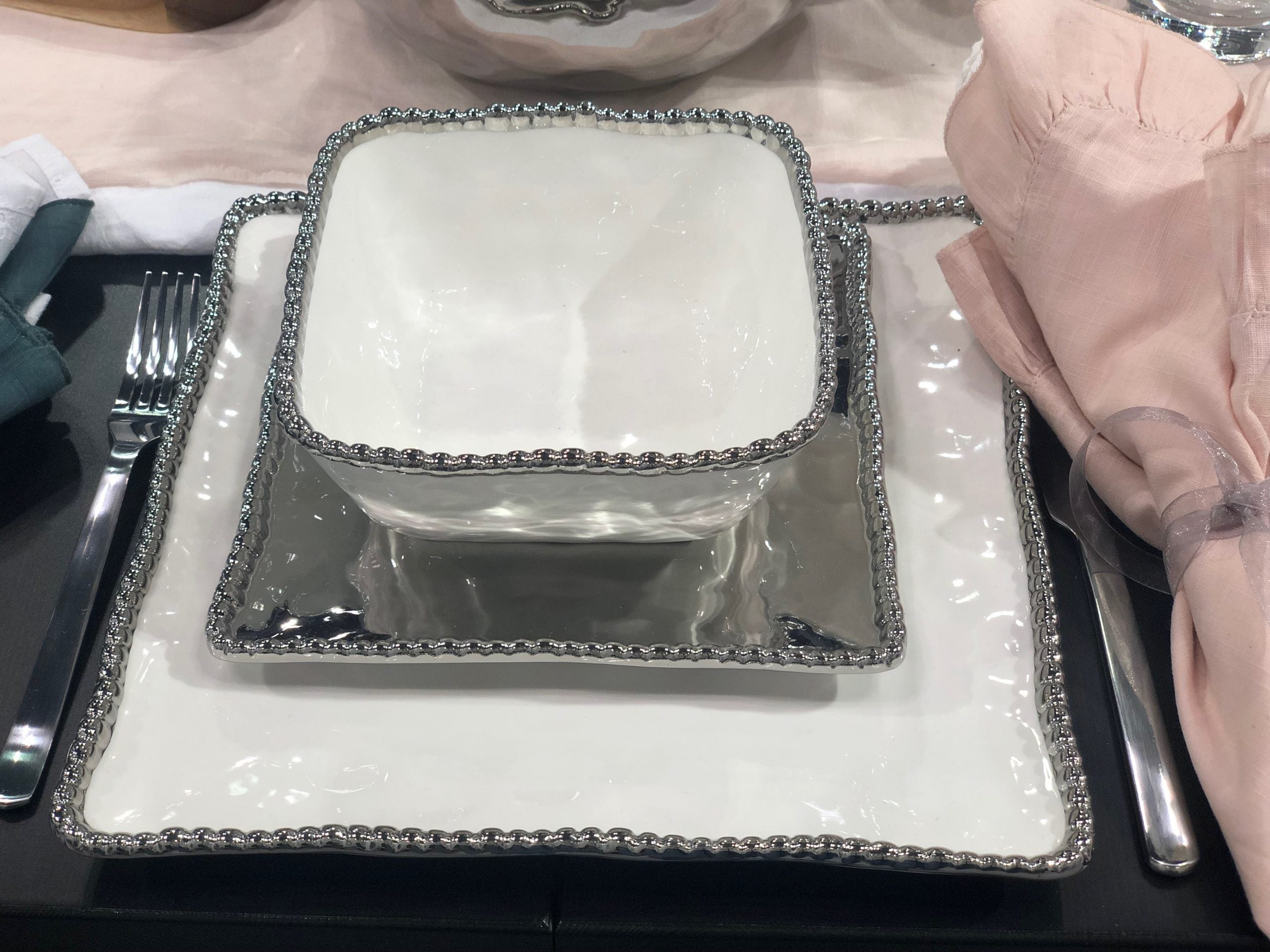 Set The Table Square Dinner Plate