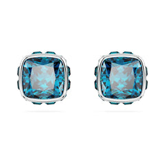 Birthstone Stud Pierced Earrings December Blue Stone