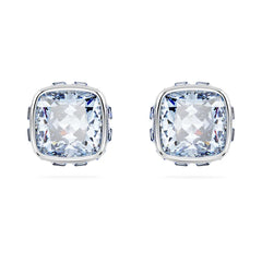 Birthstone Stud Pierced Earrings March Light Blue Stone