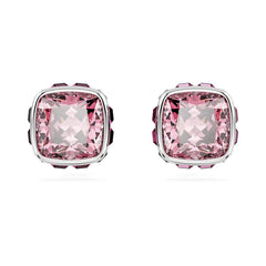 Birthstone Stud Pierced Earrings October Pink Stone