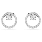 Constella Pierced Earrings Stud White