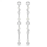 Constella Pierced Drop Earrings White Pearl