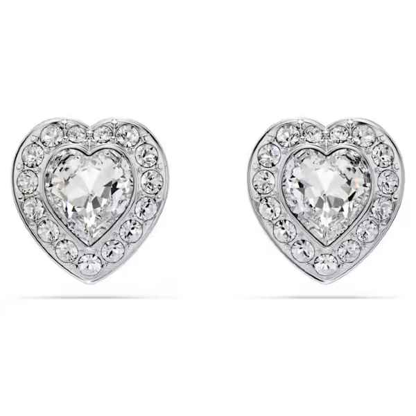 Swarovski Ariana Grande Capsule Heart Pierced Stud Earrings White