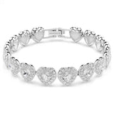 Swarovski Ariana Grande Capsule Heart Tennis Bracelet White