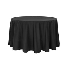 Elegant Round Black Table Cloth RENTAL