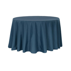Elegant Round Navy Blue Table Cloth RENTAL