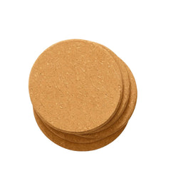 Set of 4 Round Cork Coasters