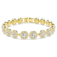 Una Angelic set Set (3), Round cut, White, Gold-tone plated