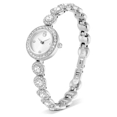 Una Angelic watch Crystal bracelet, Silver tone, Stainless steel