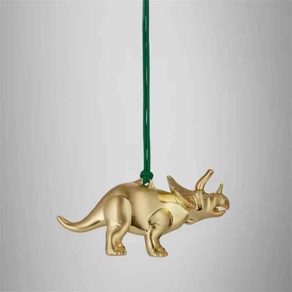 2024 Christmas Triceratops Golden Ornament