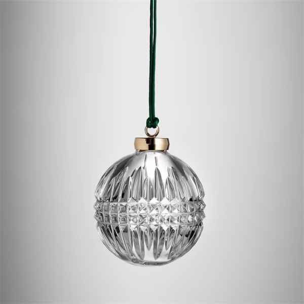 2024 Christmas Lismore Diamond Clear Bauble Ornament