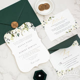 Bracket Shaped Flat Invitation