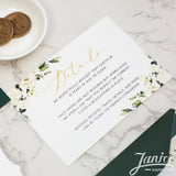 Bracket Shaped Flat Invitation