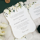 Bracket Shaped Flat Invitation