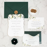 Bracket Shaped Flat Invitation