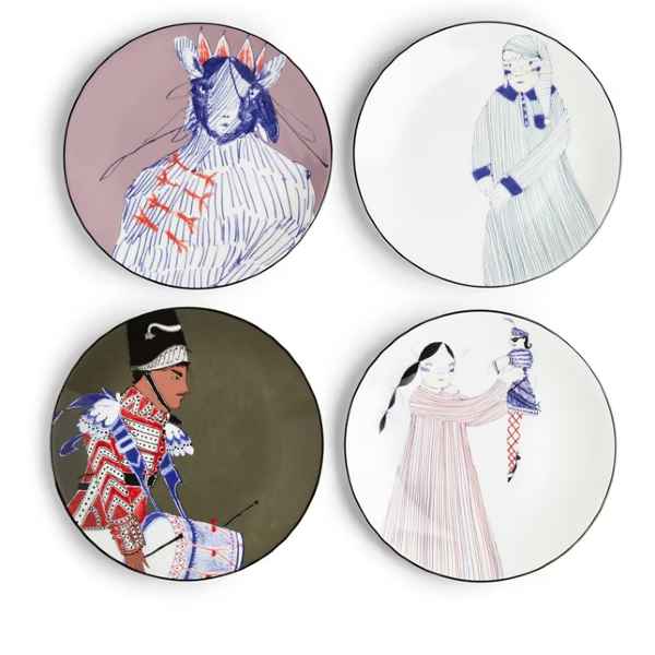 Nutcracker PlateS Set Of 4