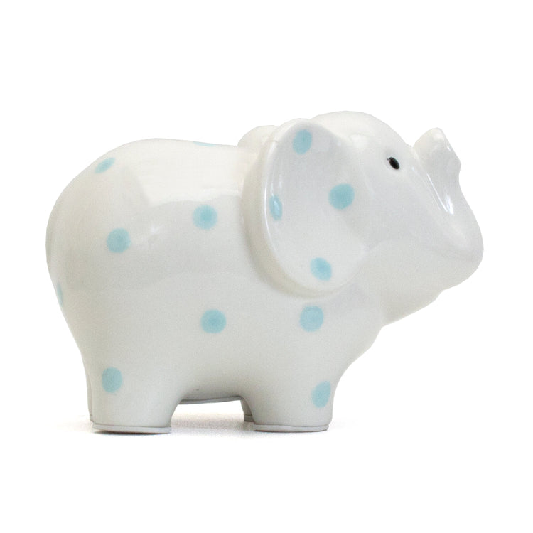 White Elephant With Blue Polka Dots