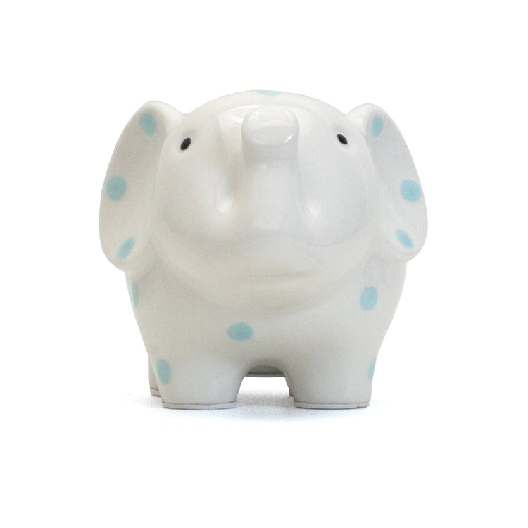 White Elephant With Blue Polka Dots