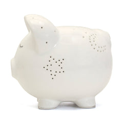 White Night Light Pig