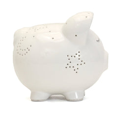 White Night Light Pig