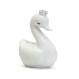 White Swan With Silver Crown