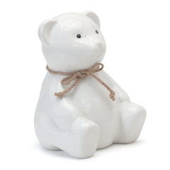 White Teddy Bear Bank