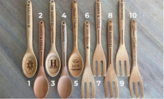 Perfectly Personalized Decorative Wooden Spoon or Fork