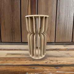 Wooden Round Slotted Pedestal RENTAL