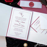 Affordable Romantic Pocket Wedding Invitation