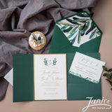 Affordable Romantic Pocket Wedding Invitation