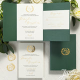 Affordable Romantic Pocket Wedding Invitation