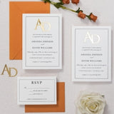 Minimalist Border Invitation Set