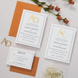 Minimalist Border Invitation Set