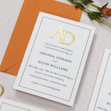 Minimalist Border Invitation Set