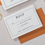 Minimalist Border Invitation Set