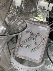 Crystal Elegance Table Number Sign Frame Rental