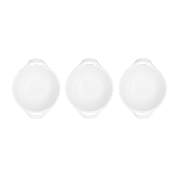 Bianco Mini Handled Bowls Set of 3