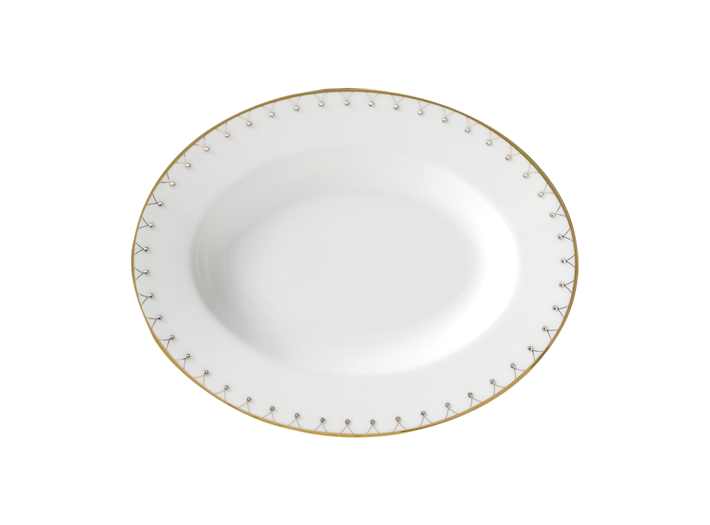 Princess Gold 9&quot; Oval Platter Gold