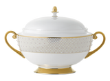 Princess Gold Covered Vegetable Bowl / Soup Tureen&#44; Gold