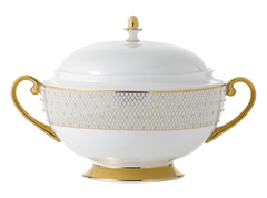 Princess Gold Covered Vegetable Bowl / Soup Tureen&#44; Gold