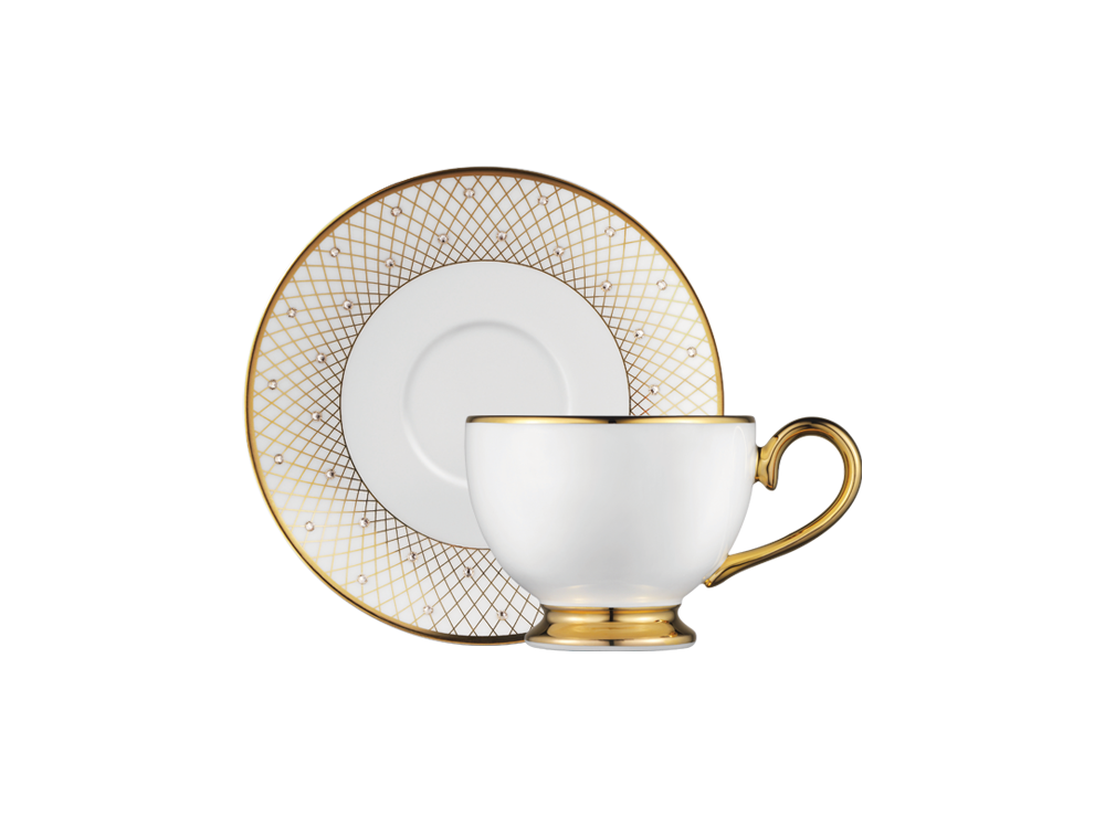 Princess Gold Espresso Cup &amp; Saucer Gold