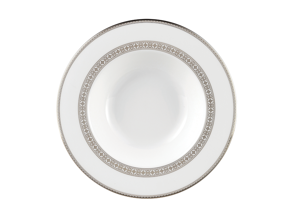 Platinum Leaves Soup Bowl Platinum