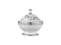Platinum Leaves Sugar Bowl Platinum